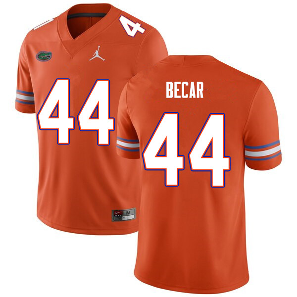 Men #44 Brandon Becar Florida Gators College Football Jerseys Sale-Orange
